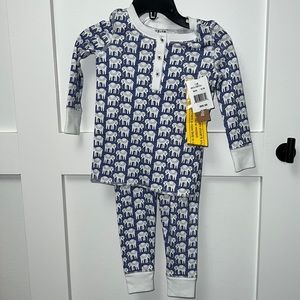 Roller Rabbit Elephant Pajama Set